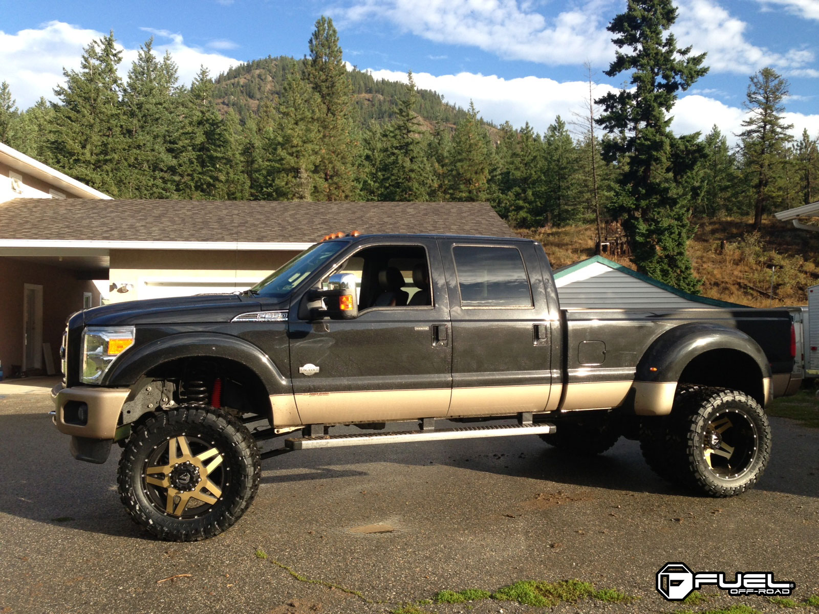 Ford F 350 Full Blown Dually Front D254 Gallery Mht Wheels Inc