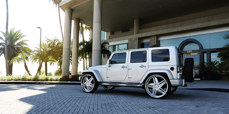 Jeep Wrangler Amani Wheels Tesla