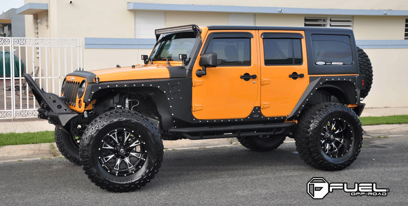  Jeep Wrangler with Fuel Deep Lip Wheels Throttle - D513