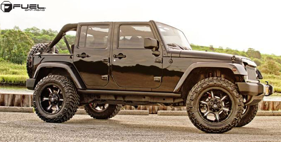  Jeep Wrangler with Fuel 1-Piece Wheels Dune - D523 