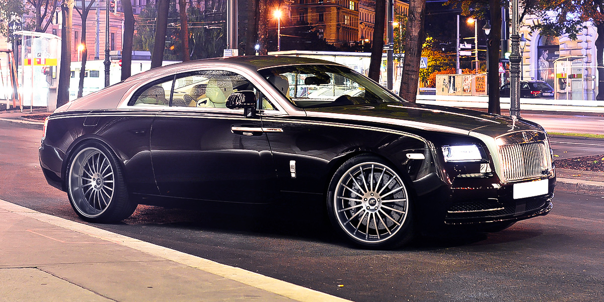 Rolls Royce Wraith Coupe with 24 inch Vellano Wheels
