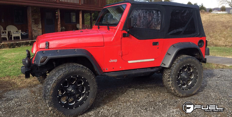  Jeep Wrangler with Fuel 1-Piece Wheels Boost - D534