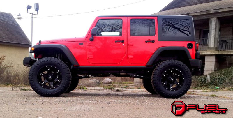  Jeep Wrangler with Fuel 2-Piece Wheels Driller - D256 