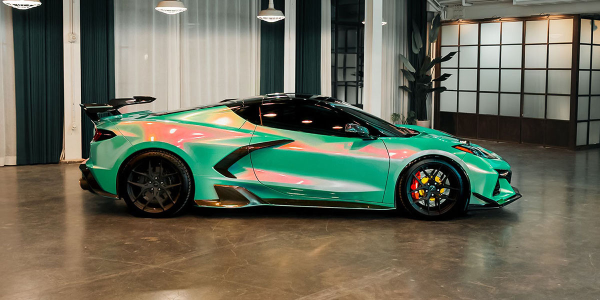 Custom vehicle wrap finish and styling