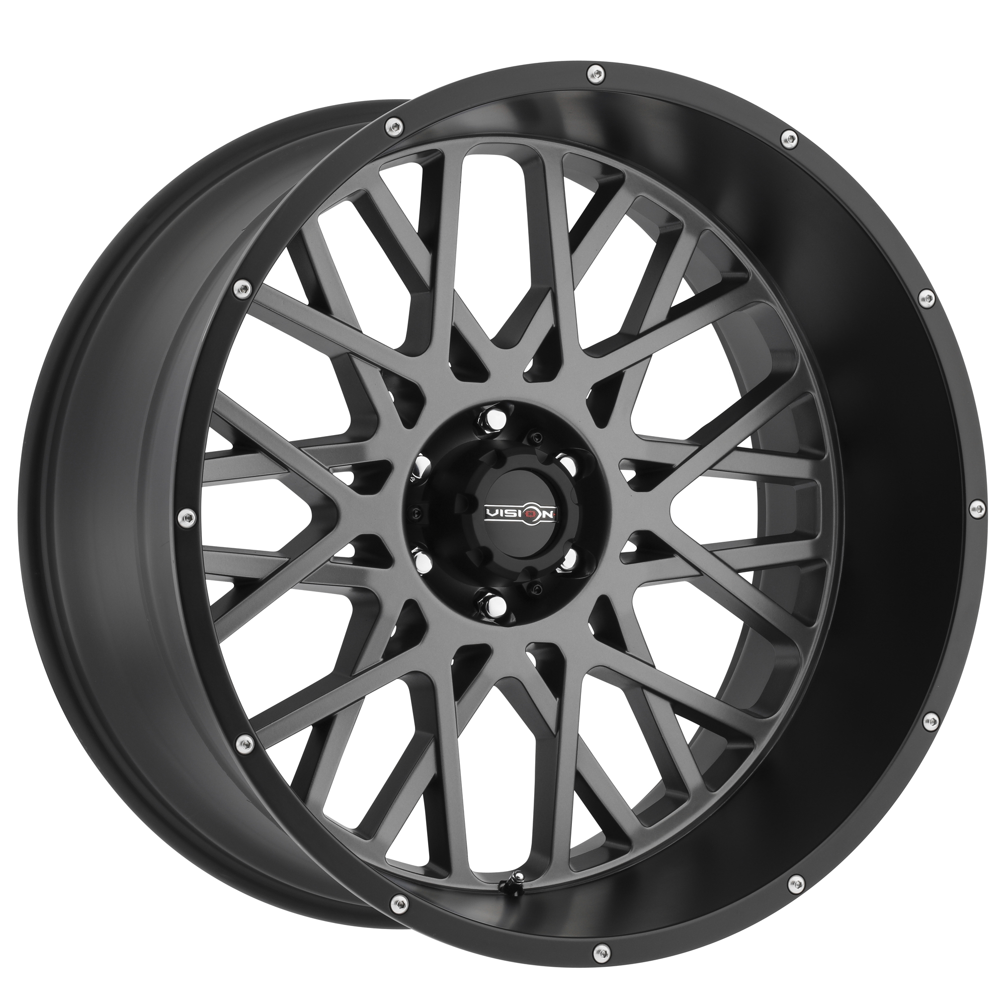 Vision Rocker  - Anthracite with Satin Black Lip