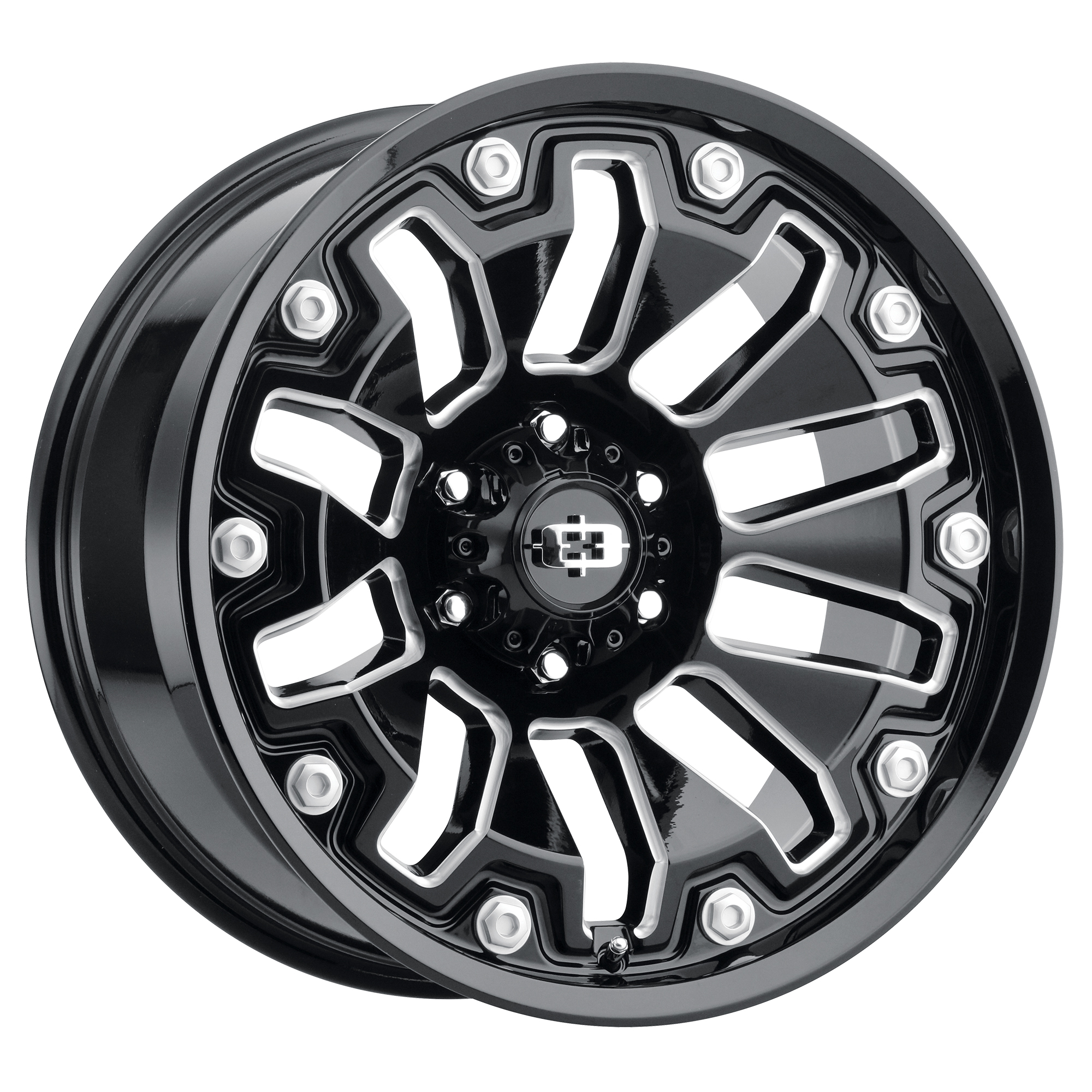 Vision Armor  - Gloss Black Milled Spoke