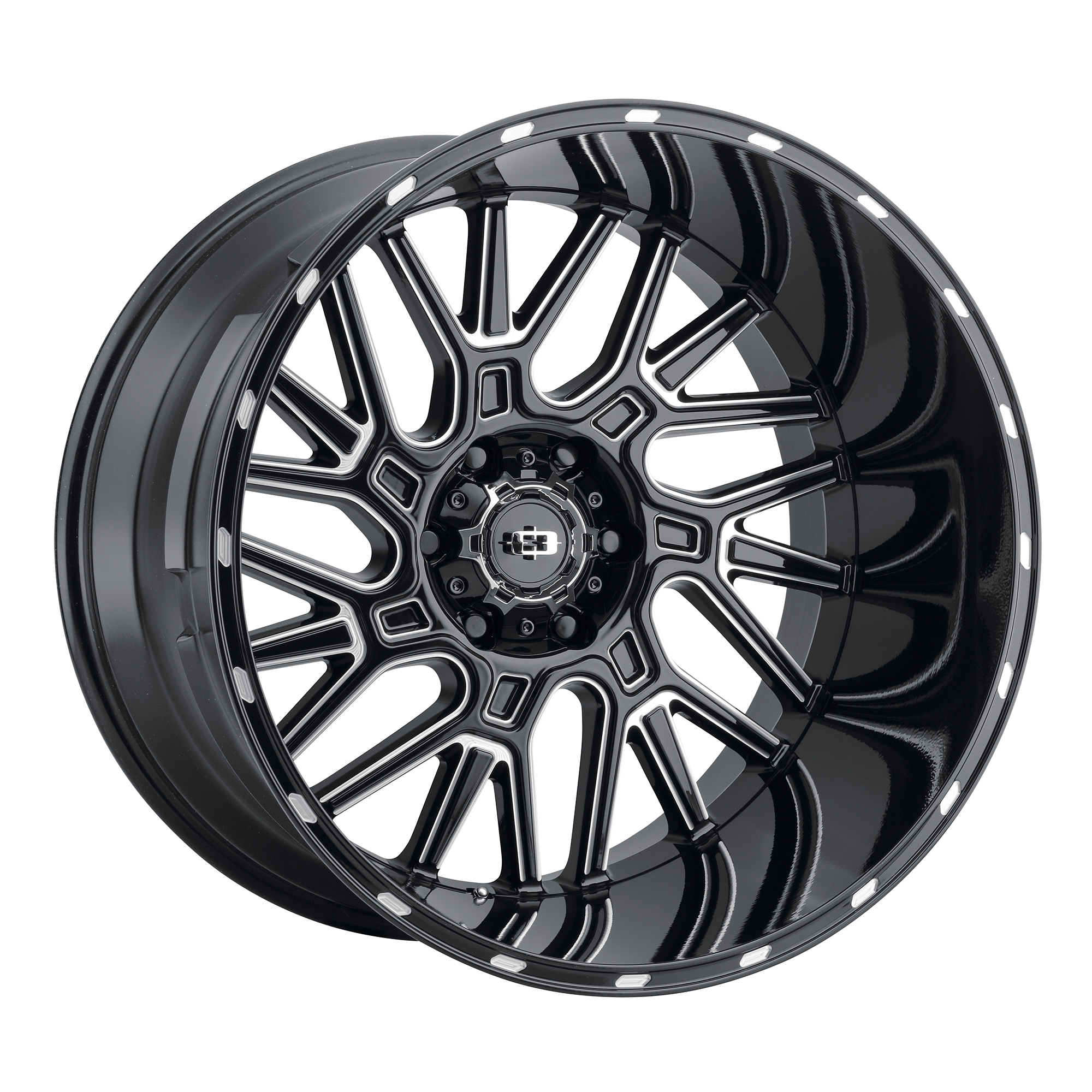 Vision Brawl  - Gloss Black Milled Spoke