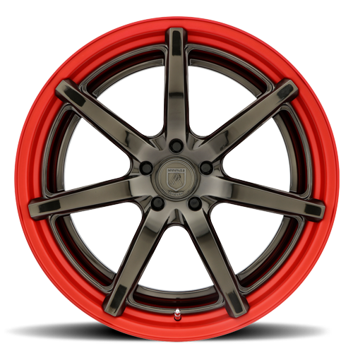TL100 in Machined Red w/ Gloss Bronze Face
