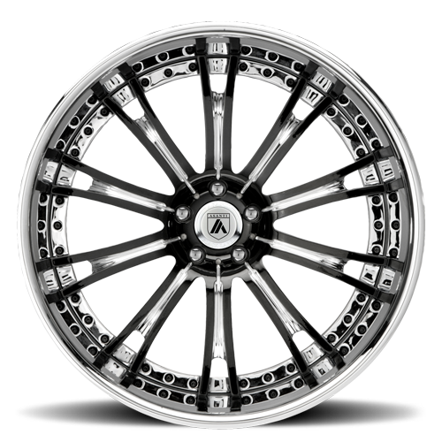 VF606 in Black and Chrome with Chrome Lip