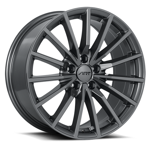 ART Replica Replica 128 Wheels California Wheels   Art Replica 128 5 Gunmetal 18x8 Highres 500 6145 