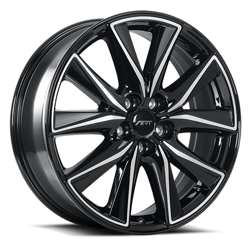 ART Replica Replica 168 Wheels California Wheels   Art Replica 168 5 Gloss Black Machined Face 19x7 Highres 500 8412 