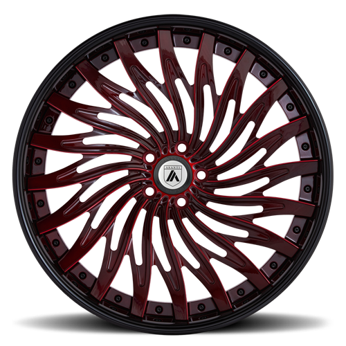 CX824 in Red with Black Lip