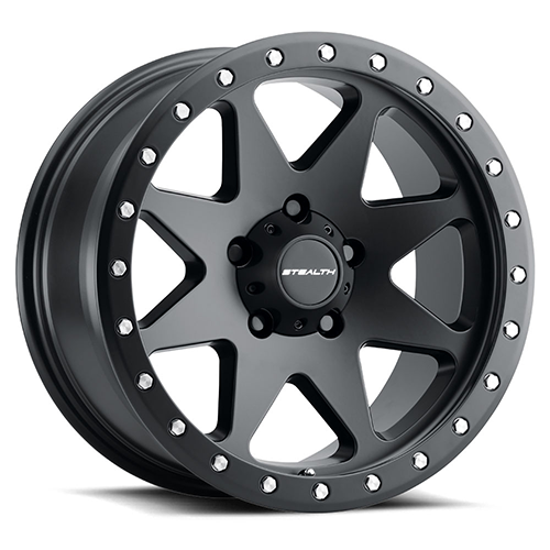 U.S. Wheel Overstock Aluminum Stealth Simulated Beadlock (Series 770BL) Overstock