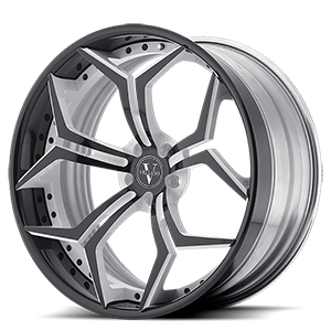 Vellano Wheels VCX Standard 6 Gloss Black with White Accents