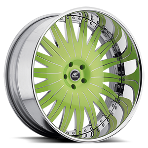 Merano 5 Green with Chrome Lip