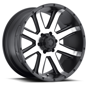 Satin Black with Diamond Cut Face and Satin Clear Coat