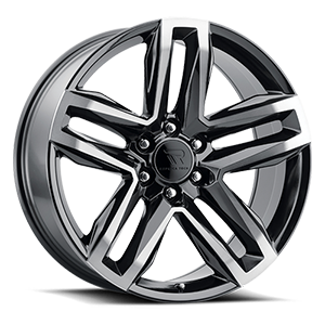 RT-14 6 Gloss Black Milled Spokes