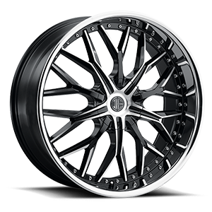 No49 5 Glossy Black / Machined Face / Chrome Lip