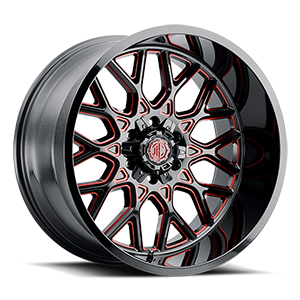 NX-30 6 Midnight Black / Red MG Milling