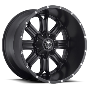 535 Satin Black with Milled Accents 8 lug
