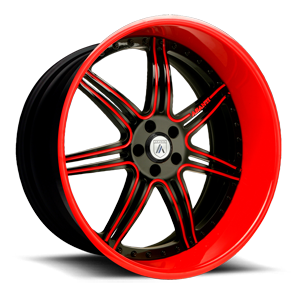 Asanti Wheels - AF146 Red 5 lug