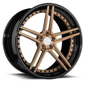 AGL15 5 Matte Brushed Antique Bronze with Gloss Black Lip