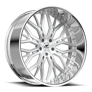 Magnolia 5 Brushed Center Chrome Lip