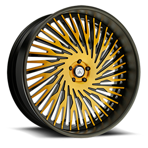 Asanti Wheels - AF869 Yellow and Black 5 lug