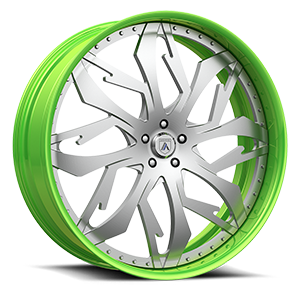 Asanti Wheels - FS11 Green Brushed 5 lug