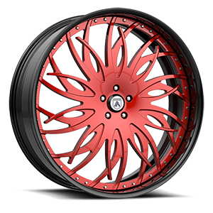 Asanti Wheels - FS17 Black and Red 5 lug