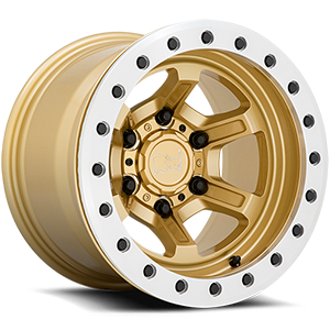 Offshoot Beadlock 6 Gloss Gold w/ Machined Ring