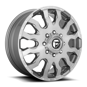 Fuel Dually Wheels Blitz Dually Front - D693 8 Platinum