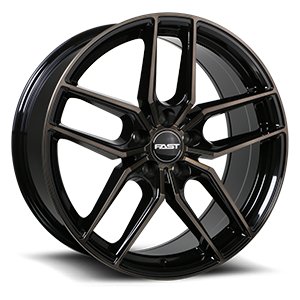 Aristo 5 Gloss Black with Machined Face and Smoked Clear - 48088