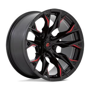 Flame 5 - D823 5 Gloss Black Milled Red