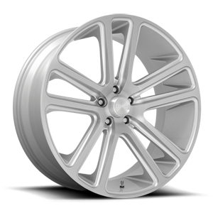Flex - S257 Silver with Brushed Face 6 lug