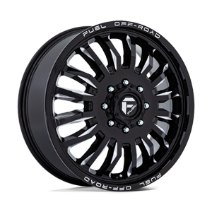 Arc Dually Front - D868 8 Gloss Black Milled