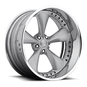 Nitrous X - F417 Concave Silver with Polished Lip 5 lug