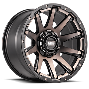 GD5 Matte Black Machined Face with Dark Tint 5 lug