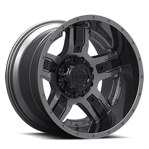 Gunmetal with Customizable Carbon Black Spoke Inserts