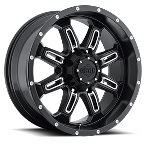 Gear Alloy 725 Dominator 8 Satin Black with Mirror Machined Accents