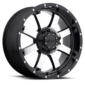 Gear Alloy 726 Big Block 6 Gloss Black with Mirror Machined Face