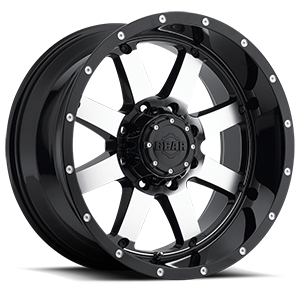 Gear Alloy 726 Big Block 8 Gloss Black with Mirror Machined Face