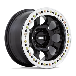 KMC Wheels KM237 - Riot Beadlock 6 Satin Black w/ Machined Ring