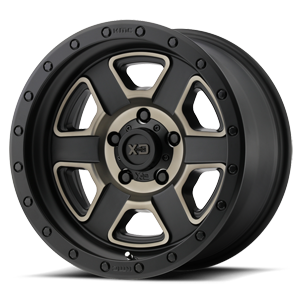 XD Wheels XD133 Fusion Off-Road 5 Satin Black Machined w/ Dark Tint Clear Coat