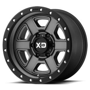XD Wheels XD133 Fusion Off-Road 6 Satin Gray w/ Satin Black Lip