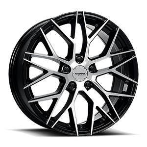 KR01 5 Glossy Black Machined Face