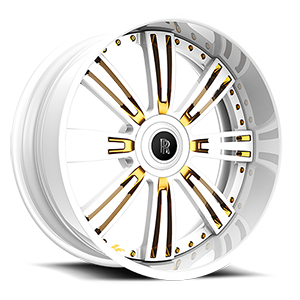 LF-755 5 White with Gold Trim