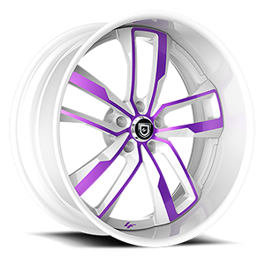 LF-760 5 White with Purple Accents