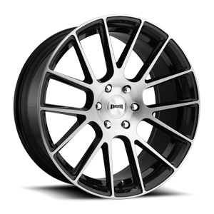 Luxe - S206 Gloss Black Brushed 6 lug
