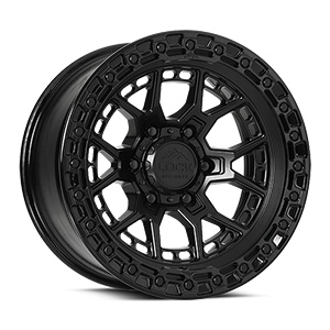 Commando 6 Matte Black w Gloss Black Ring